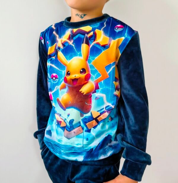 Komplektas kelnės+džemperis Pikachu - Image 2